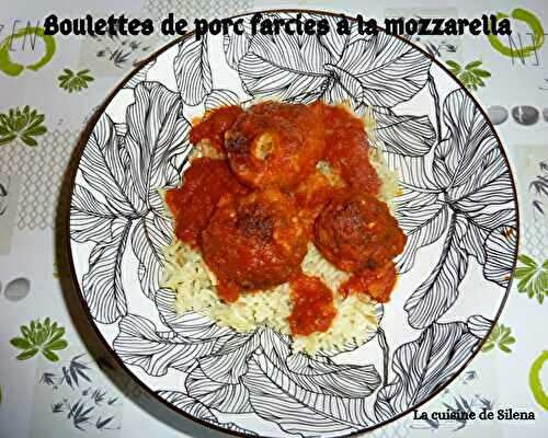 Boulettes de porc farcies à la mozzarella