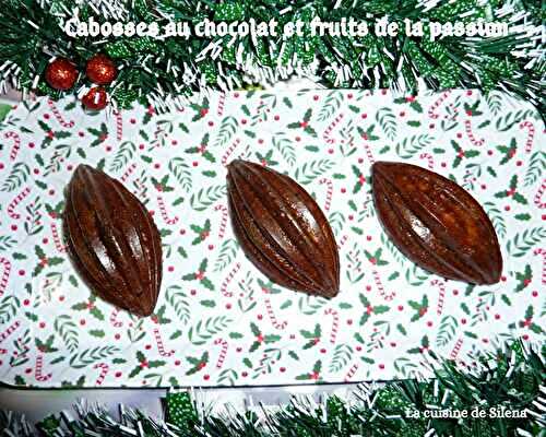 Cabosses au chocolat et fruits de la passion