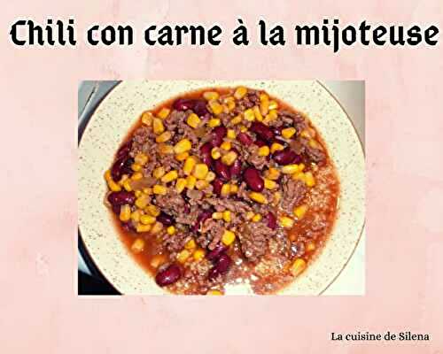 Chili con carne à la mijoteuse