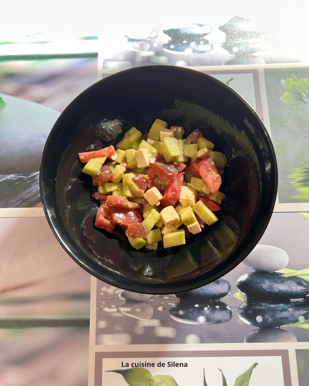 Salade de tomates, concombre et féta