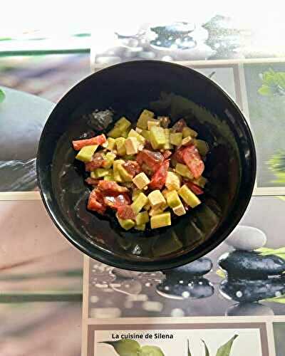 Salade de tomates, concombre et féta