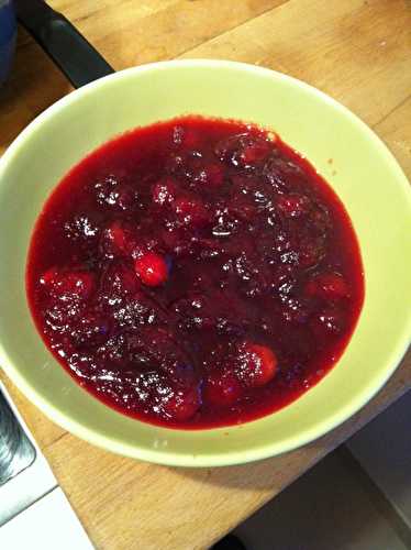 Cranberry relish – Sauce aux canneberges