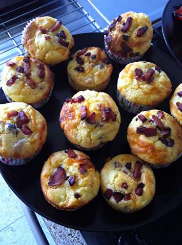 Cupcakes américains Bacon Cheddar