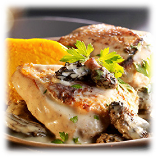 Poulet aux Chanterelles