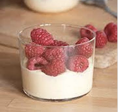 Riz au Lait Chocolat Blanc et Framboises