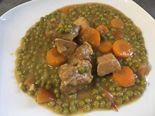 Sauté de Veau aux Petits Pois Carottes