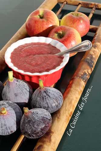 Compote de Pommes et Figues Violettes et leurs Pâtes de Fruits