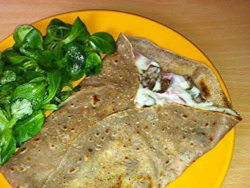 Crêpe de Sarrasin Jambon-Champignons-Fromage