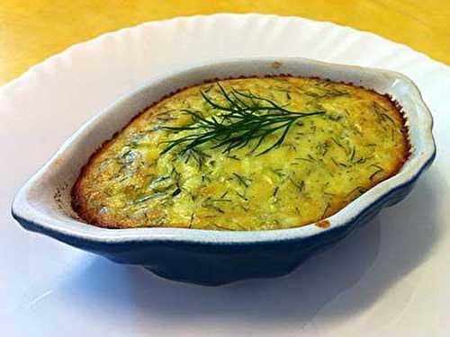 Gratin de Courgette au Fromage de Chèvre et à l’Aneth