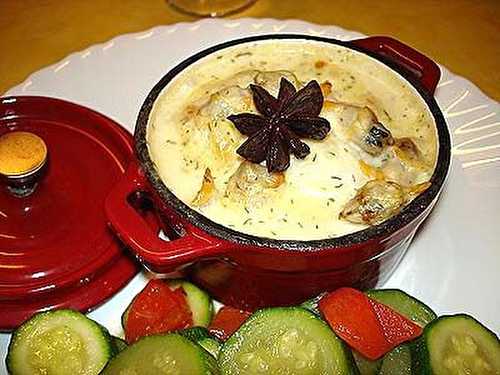 Mini-Cocotte de Cabillaud aux Coques à la Crème d’Anis Etoilée