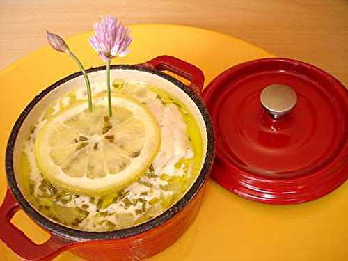 Mini-Cocotte de Cabillaud Sauce Crémeuse au Vin Blanc et Ciboulette