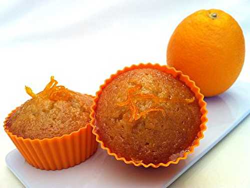 Muffins à l'Orange Zestes et Coulis Doux Amère