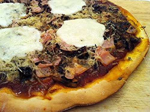 Pizza Filet de Poulet, Champignons de Paris, Mozzarella - La Cuisine des  Jours...