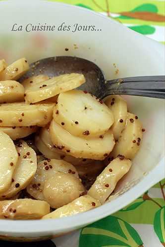 Pommes de Terre Vapeur Vinaigrette à l'Huile de Noix et Moutarde de Charroux