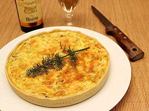 Quiche au Poulet et au Saumon Fumé à l'Aneth