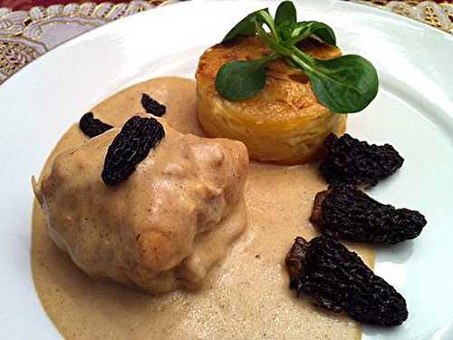 Râble de Lapin Sauce à la Crème et Morilles