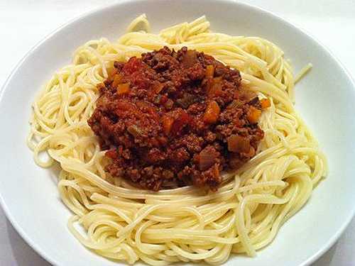 Spaghettis à la Bolognaise