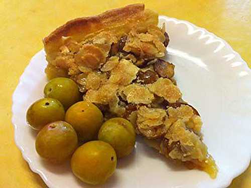 Tarte aux Mirabelles et Croquant d'Amandes