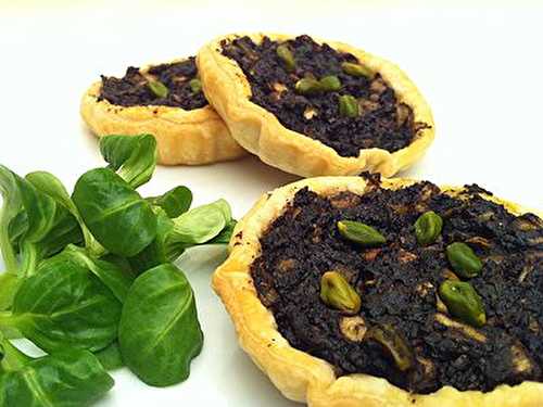 Tartelette au Boudin Noir aux Pommes et Pistaches