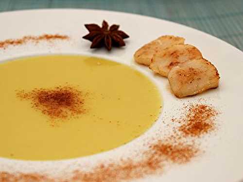 Velouté de Saint-Jacques à l'Anis Safrané