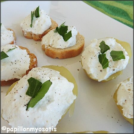 BOUCHÉES DE BRANDADE DE NIMES SUR POMMES DE TERRE ET TOASTS [#COUDENE #POISSON #NIMES]