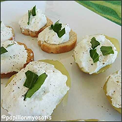 BOUCHÉES DE BRANDADE DE NIMES SUR POMMES DE TERRE ET TOASTS [#COUDENE #POISSON #NIMES]