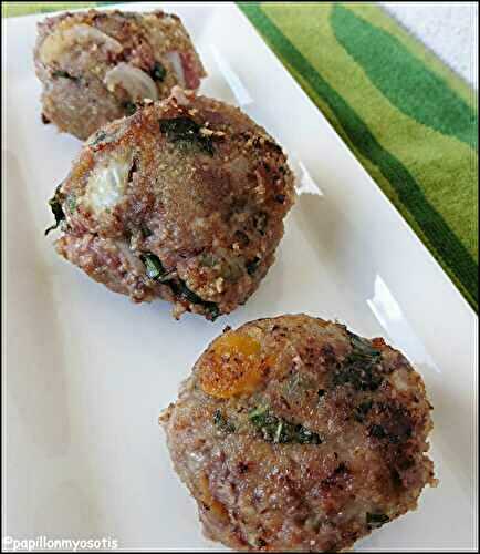 BOULETTES DE BŒUF AUX ABRICOTS ET BASILIC [#VIANDE #FOOD]