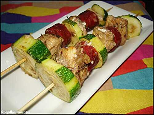 BROCHETTES DE POULET AU CHORIZO [#FOOD #RECETTE #CHICKEN]