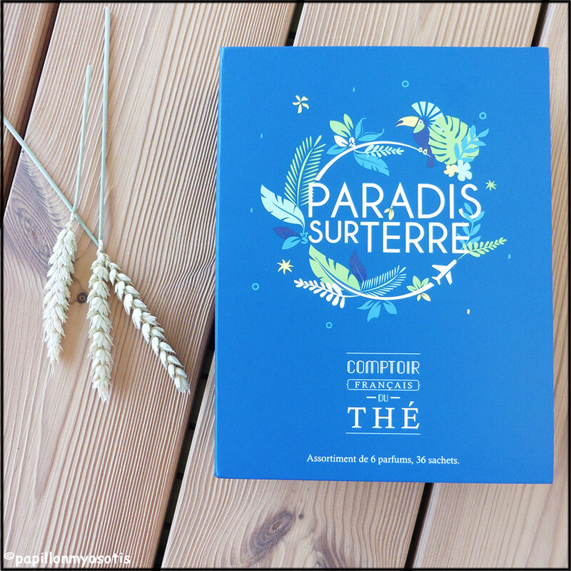 COFFRET DE THÉ : PARADIS SUR TERRE DU COMPTOIR FRANÇAIS DU THÉ [#TEATIME #TEAADDICT #TEAPARTY]