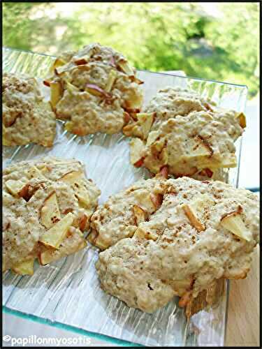 COOKIES AUX FLOCONS D'AVOINE ET A LA POMME [#COOKIES #DESSERT #HOMEMADE #PASTRY]