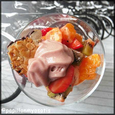 COUPE DE FRUITS ET SA MOUSSE DE FRUITS [#WOOS #FRUITS #DESSERT #GLUTENFREE]