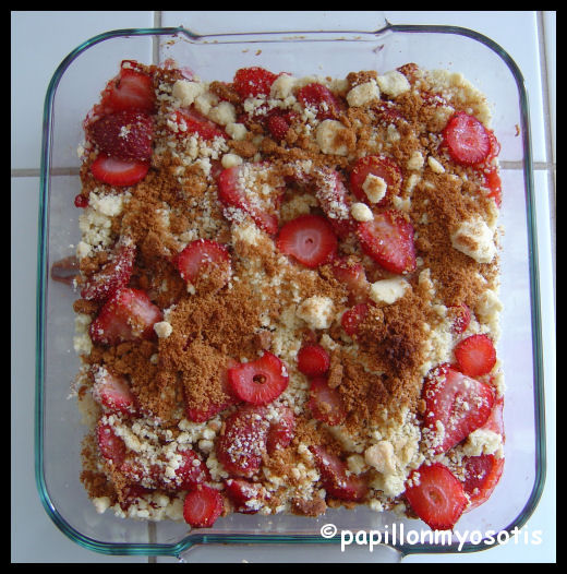 CRUMBLE AUX FRAISES