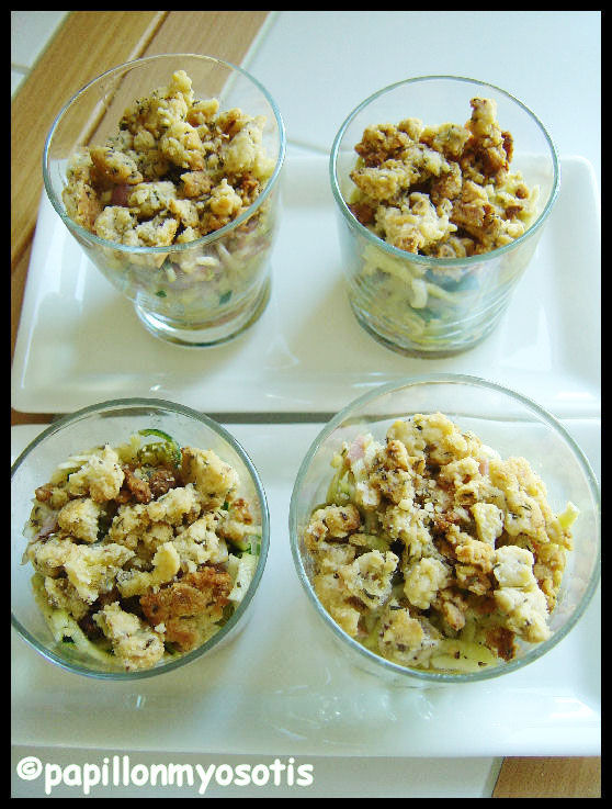 CRUMBLE DE COURGETTES CROQUANTES