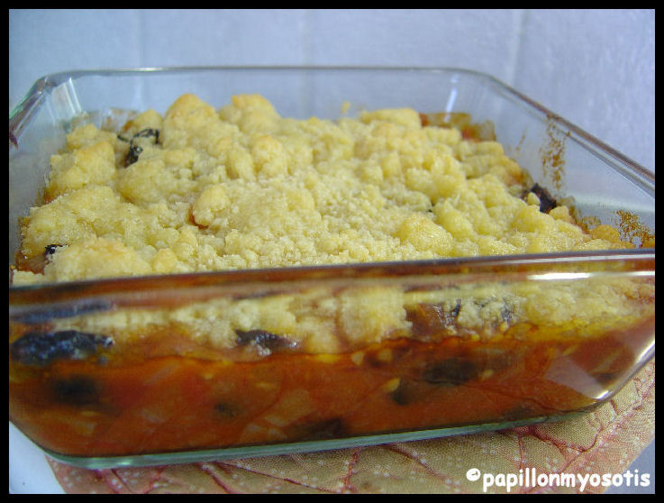 CRUMBLE DE TOMATES CARAMELISEES