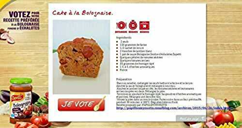DITES, VOUS VOTEZ POUR MON CAKE A LA BOLOGNAISE ? [#CONCOURS #ZAPETTI #ITALIE]