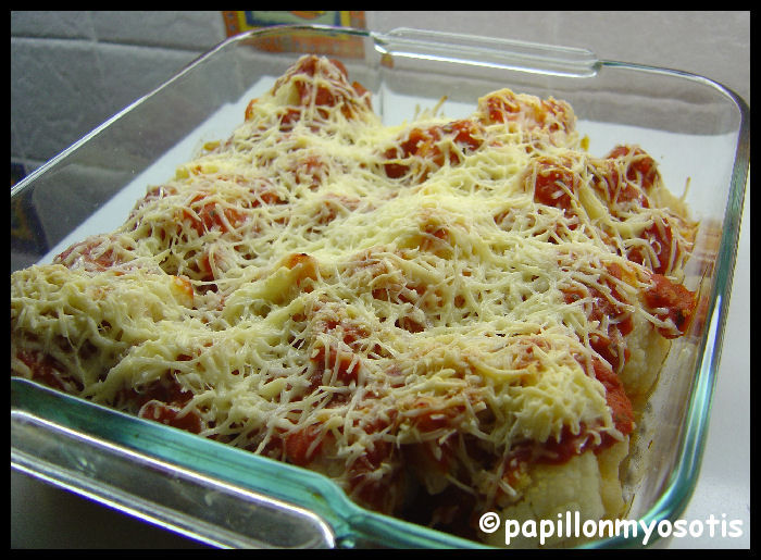 GRATIN DE CHOU-FLEUR A LA TOMATE