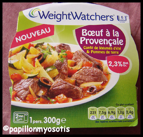 LE BOEUF A LA PROVENCALE, CONFIT DE LEGUMES D'ETE & POMMES DE TERRE DE WEIGHTWATCHERS