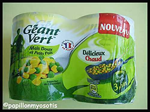 LE MAÏS ET LES PETITS POIS GEANT VERT ÉGAYENT VOS REPAS ! [#GEANTVERT #LEGUMES]