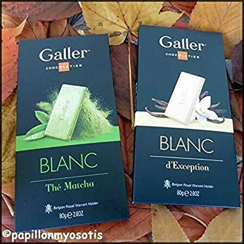 LES TABLETTES DE CHOCOLAT BLANC GALLER [#CHOCOLAT #CHOCOLATE #GALLER #BELGIANCHOCOLATE]