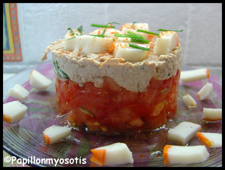 MOUSSE DE THON ET SON TARTARE DE TOMATES