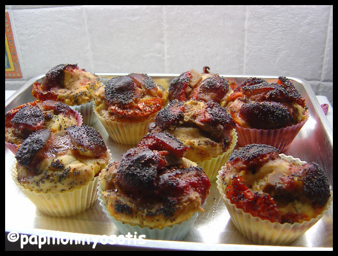 MUFFINS FIGUES FOIE GRAS & TOMATES SECHEES