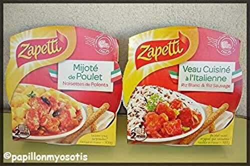 PLATS CUISINES ITALIENS ZAPETTI [#TEST #ITALIE]