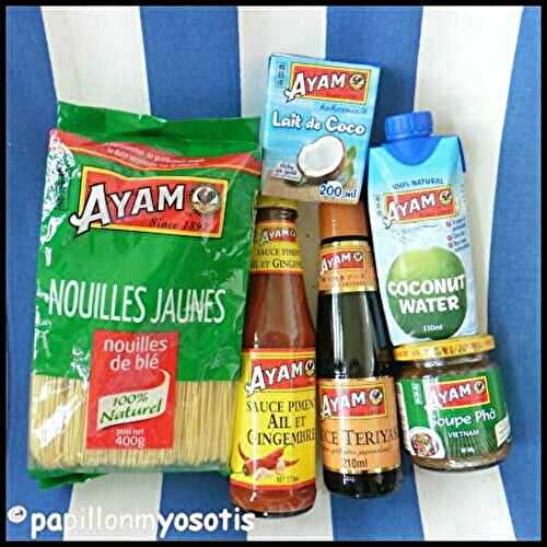 QUELQUES PRODUITS ASIATIQUES DE LA MARQUE AYAM [#ASIE #ASIANFOOD #AYAM #AYAMBRAND]