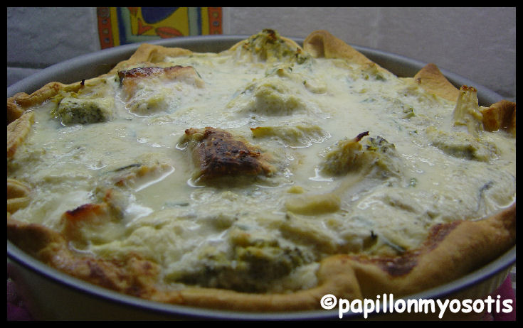 QUICHE BROCOLIS & SAUMON A LA RICOTTA