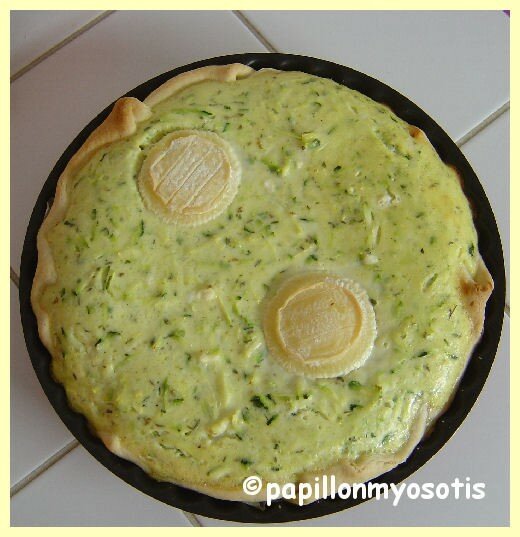 QUICHE COURGETTE ET CHEVRE