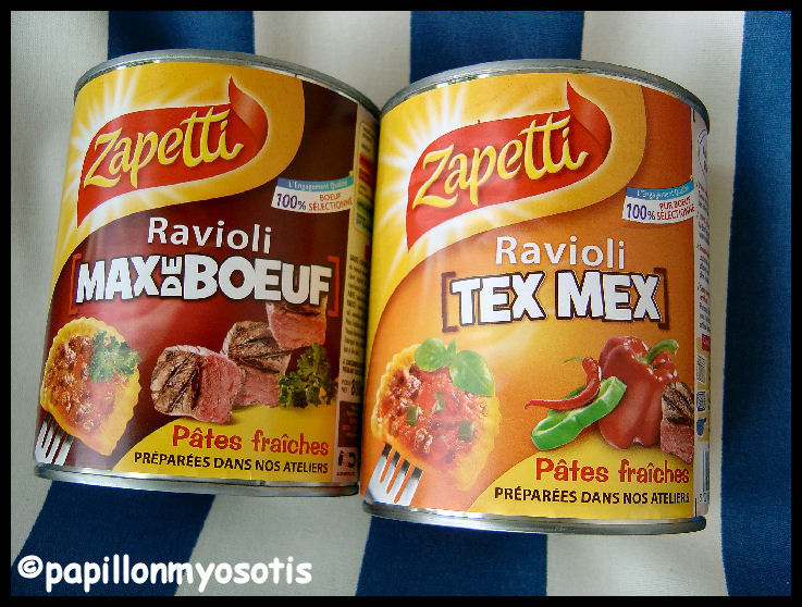 RAVIOLI MAX DE BOEUF & RAVIOLI TEX-MEX DE ZAPETTI