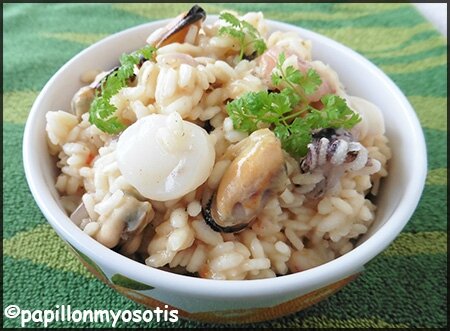 RISOTTO AUX FRUITS DE MER [#ESCAL #FRUITSDEMER #ITALY #RISOTTO]