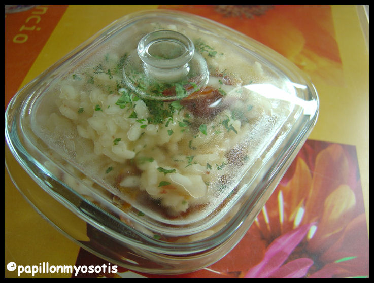 RISOTTO AUX TOMATES CERISES MARINEES