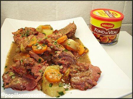 RÔTI DE CERF AUX LARDONS, CAROTTES ET POMMES DE TERRE [#MAGGI #NOEL #CHRISTMAS]