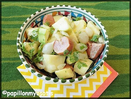 SALADE DE COURGETTES & SAUCISSES DE FRANCFORT [#SALADE #LEGUMES #PIQUENIQUE #SUMMER]